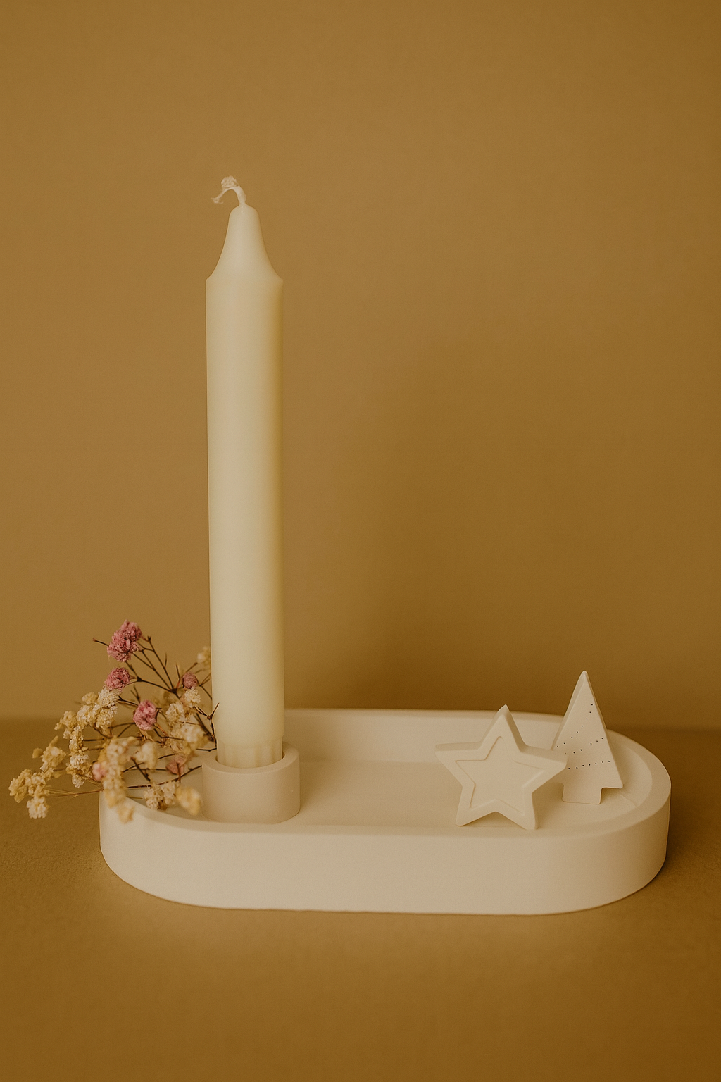 Kerzenständer aus Keramik – handgemacht mit Liebe und Herz