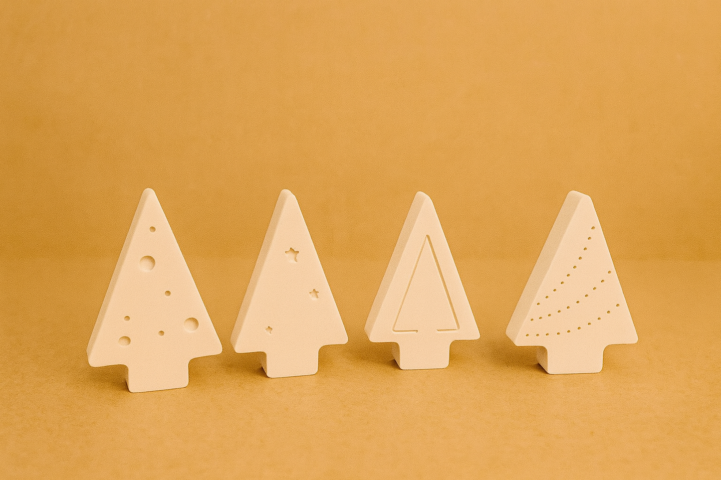 Kleine Weihnachtsdeko aus Keramik